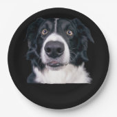 Zwart-withond Papieren Bordje (Voorkant)