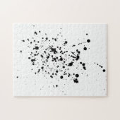 Zwart-witinktplatter Puzzle Legpuzzel (Horizontaal)