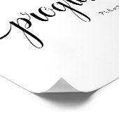 Zwart-witkalligrafie Twitter-programma's Poster (Hoek)