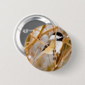 Zwart witkapje - originele foto ronde button 5,7 cm (Voorkant /achterkant)