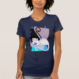 Zwart-witKatten T-shirt
