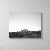 Zwart-witkleurengebergte op Horizon 11x14 Canvas Afdruk (Voorkant)