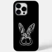 Zwart-witkonijn Case-Mate iPhone Case (Achterkant)