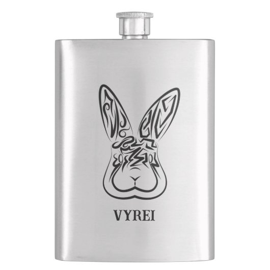 Zwart-witkonijn Flacon (Voorkant)