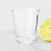 Zwart-witkonijn Shot Glas (Links)