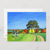 Zwart-witkool Briefkaart (Voorkant / Achterkant)