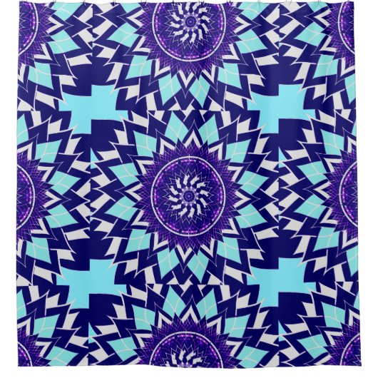 zwart-witkosmos douchegordijn (Voorkant)