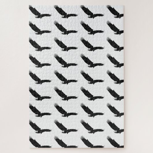 Zwart-witlandingadelaar Legpuzzel (Verticaal)