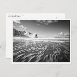 Zwart-witlandschapsfoto Briefkaart