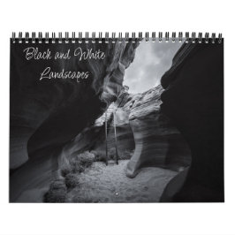 Zwart-witlandschapsfotografie Kalender