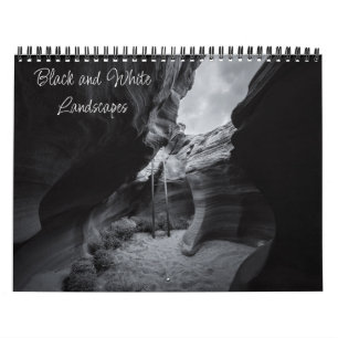 Zwart-witlandschapsfotografie Kalender