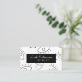 Zwart-witlaskunstenaar Visitekaartje (Staand voorkant)