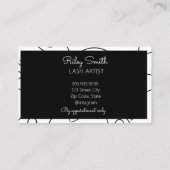 Zwart-witlaskunstenaar Visitekaartje (Achterkant)