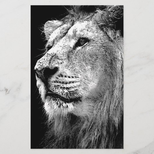 Zwart-witleeuw Briefpapier (Voorkant)