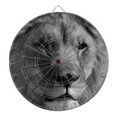 Zwart-witleeuw Dartbord (Voorkant)