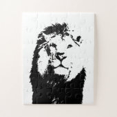 Zwart-witleeuw Legpuzzel (Verticaal)