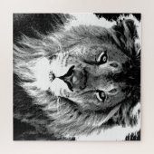 Zwart-witleeuw Legpuzzel (Horizontaal)