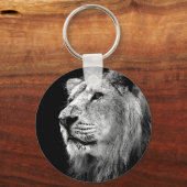 Zwart-witleeuw Sleutelhanger (Voorkant)