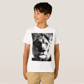 Zwart-witleeuw T-shirt (Voorkant volledig)