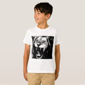 Zwart-witleeuw T-shirt (Voorkant volledig)