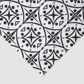 Zwart-witlijnpatroon Tegel Tissuepapier (Detail)