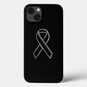 Zwart-witlint ontwerp voor bewustwording iPhone 13 hoesje