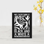 Zwart-witlintemmers Danlos Zebra Rheumat Kaart (Gele Bloem)