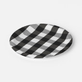 Zwart-witlumberjack Papieren Bordje (Gekanteld)