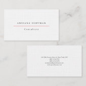 Zwart-witminimalistisch Visitekaartje (Voorkant / Achterkant)