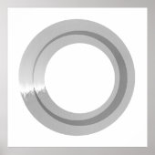 Zwart-witminimalistische moderne kunst afdrukken poster (Voorkant)