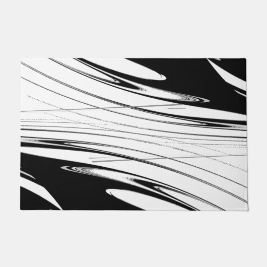 Zwart-witmoderne Deurmat (Voorkant)