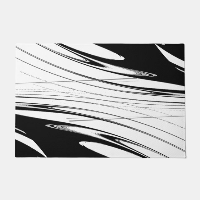 Zwart-witmoderne Deurmat (Voorkant)