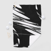 Zwart-witmoderne Golfhanddoek (Insitu)