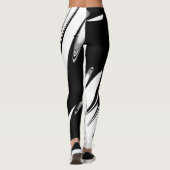 Zwart-witmoderne Leggings (Achterkant)