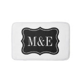 Zwart-witmonogram badmat van klasse (Voorkant)