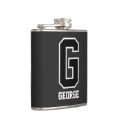 Zwart-witmonogram | Bold Modern Sportief Heupfles (Rechts)