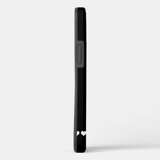 Zwart-witmonogram Initiaal Case-Mate iPhone Case (Achterkant / Rechts)