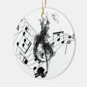 Zwart-witmuziek Keramisch Ornament (Links)