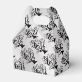 Zwart-witmuziek Treble Clef Tree Gable Box Bedankdoosjes (Achterkant)
