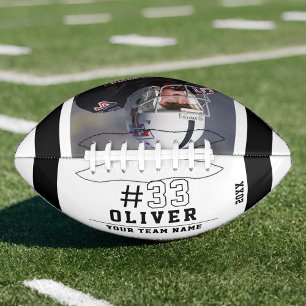 Zwart-witnaamnummer Team Foto American Football