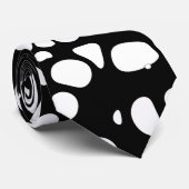 Zwart-witonthouding Stropdas (Opgerold)