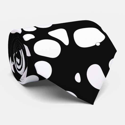 Zwart-witonthouding Stropdas (Opgerold)