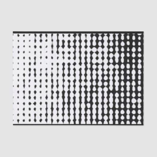 Zwart-witpapier voor Abstracte Stippen Tissuepapier (Voorkant)