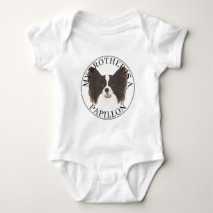 Zwart-witpapierhond Romper