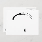 Zwart-witparachute - Briefkaart (Voorkant / Achterkant)