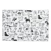 Zwart-witpatroon | Cool Canine Lover's Kussensloop (Achterkant)