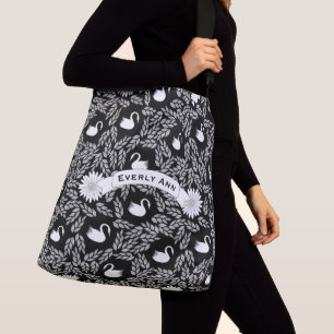 Zwart-witpatroon Crossbody Tas