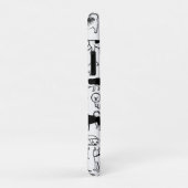 Zwart-witpatroon | Cute Canine Lover's Case-Mate iPhone Case (Achterkant/rechts)