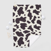 Zwart-witpatroon Koe afdrukken Golfhanddoek (Insitu)