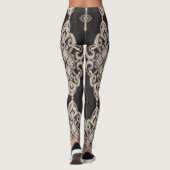 Zwart-witpatroon leggings (Achterkant)